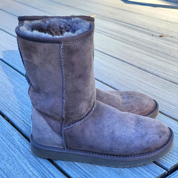 UGG Australia Grey 2 Tone Calf Boots - Picture 1 of 11